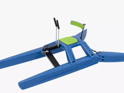 4K Textures Paddle Boat Low-poly 3D model