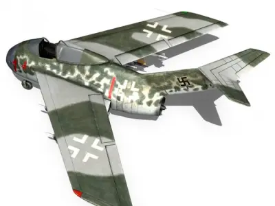 Focke Wulf TA 183 Huckebein 3D model