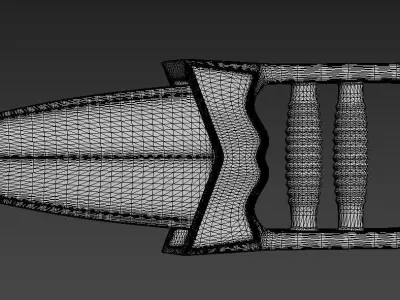 katar belt buckle 3D model