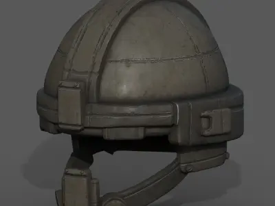 Helmet military combat soldier Low-poly 3D model