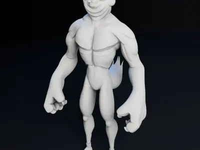 Kitty Cat Dude - 3D Print Model 3D print model