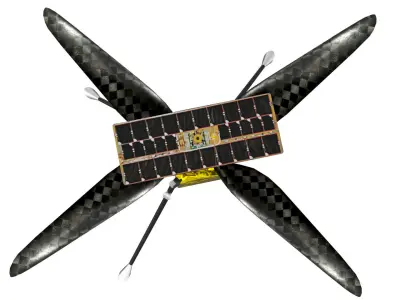 Ingenuity helicopter Low-poly 3D model