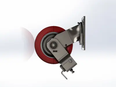 Rodizio Mult Rodas GS 62 BCE FP Wheel 3D model