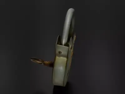 Padlock 1 3D print model