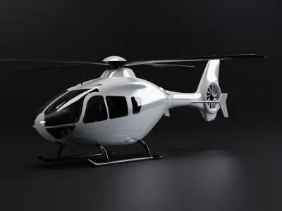Helicopter Canvas 3D model