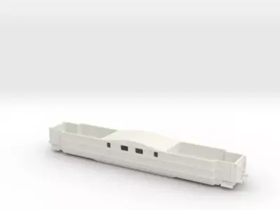 Eisenbahn ho Flakschutzwagen anti aircraft coach German ww2 3D print model