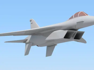 na-335 North American Rockwell FX f-15 3D print model