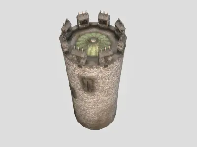 Conwy Castle South Tower Low-poly 3D model