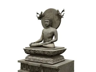 buddha statue 3d model 3D model
