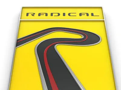 Radical logo 3D model