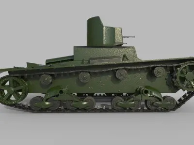 T-26 Two towers 3D model
