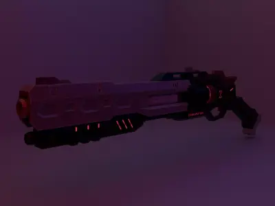 Sci-Fi revolver 3D model