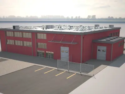 Cargo Building 4 3D model