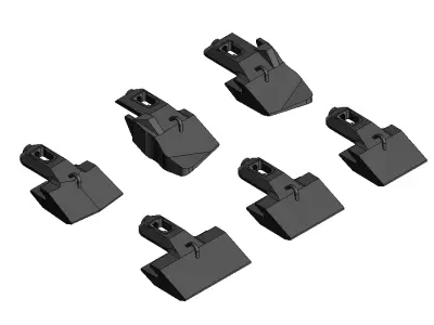 Bucket teeth Sandvik BP2 32mm 3D model