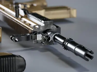 Military Collection set Low-poly 3D model