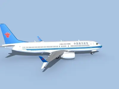 Boeing 737-800 Max China Southern 3D model