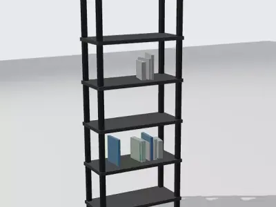 Modern Interior Furniture Kit Free low-poly 3D model