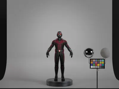 Ant-Man Low-poly 3D model