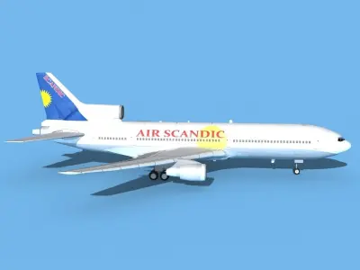 Lockheed L-1011 TriStar Air Scandic 3D model