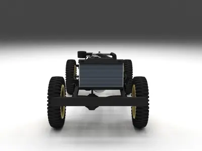 Full Jeep Chassis 3D model