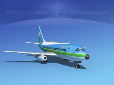 Boeing 737-100 Air Florida 3D model