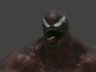 Carnage Rigged And Animated  Low-poly 3D model