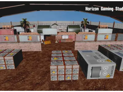 FPS Environment Low-poly 3D model