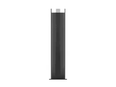 Black Stainless Steel Bollard 3D model