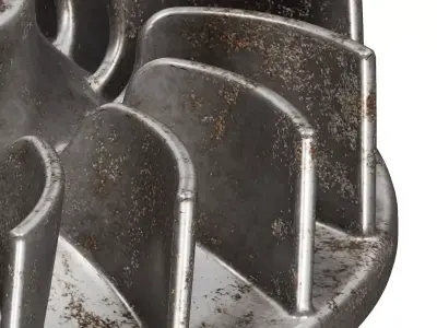 Rusty Engine Flywheel 3D model