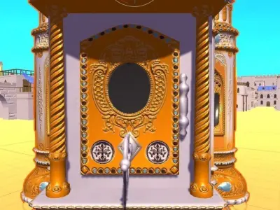 Cartoonish Church Free low-poly 3D model