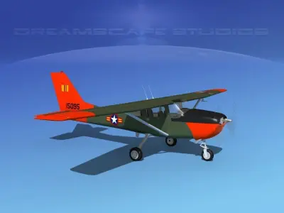 Cessna T-41 Mescalero South Vietnam AF 3D model