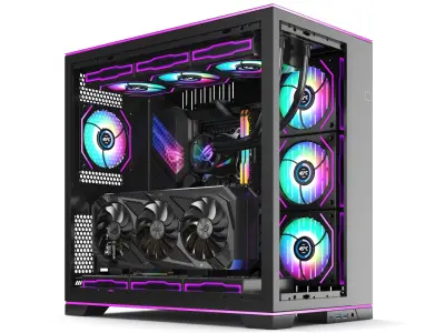 Full Detailed Computer Tower Case Collection 3D model