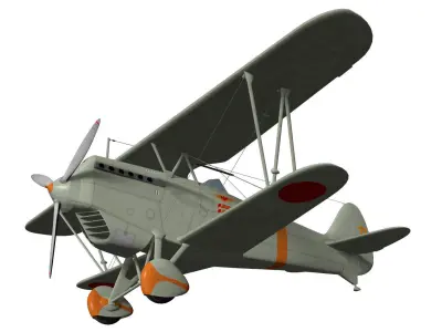 kawasaki Ki-10 Perry 3D model