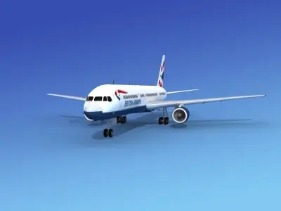 Boeing 757-200 British Airways 3D model