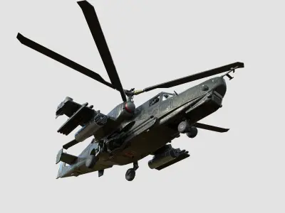 KA -50 helicopter Low-poly 3D model
