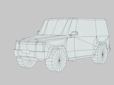 Mercedes G Class Free low-poly 3D model