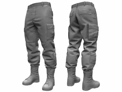 ACU Army Combat Uniform Pants High Poly 3D model