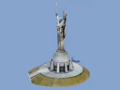 3D - The Motherland Monument - Kyiv Ukraine - usdz gltf obj 3D model