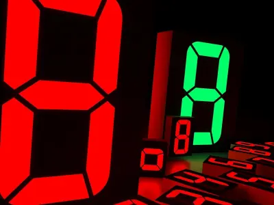 7Segment - Animated Seven Segment Display 3D model