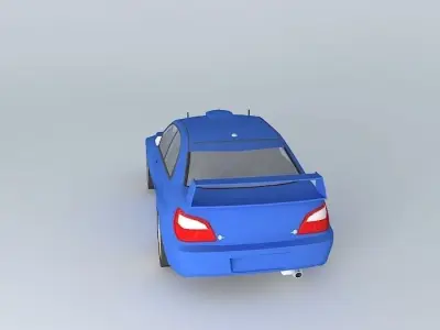 Subaru Impreza GD WRC 2001 Free 3D model