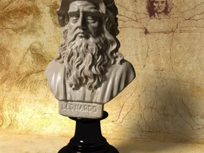 Leonardo Da Vinci Bust 3D model
