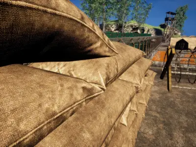 MILITARY TRAINING CAMP KIT by mkaplunow Low-poly 3D model