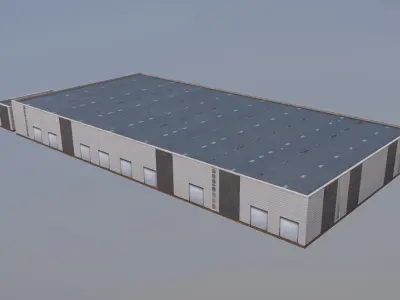 Arlanda Schenker Logistics Low-poly 3D model