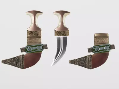 Oman knife 3D model