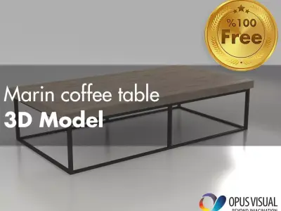 Marin coffee table Free 3D model