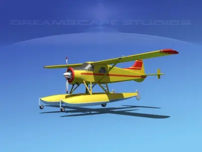 Dehavilland DHC-2 Beaver V06 3D model