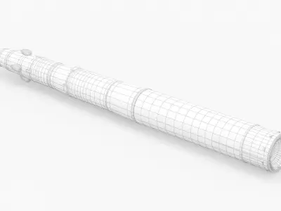RT-2PM Topol SS-25 Sickle ICBM Missile 3D model
