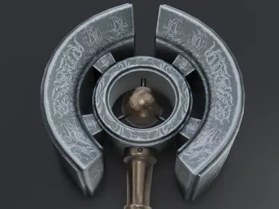 Hammer 09 Low-poly 3D model