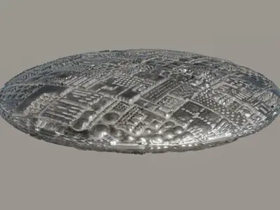 Ufo 3D model Low-poly 3D model