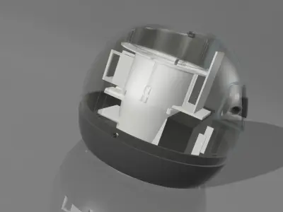 SPHERICAL DRONE TURBINA 3D print model